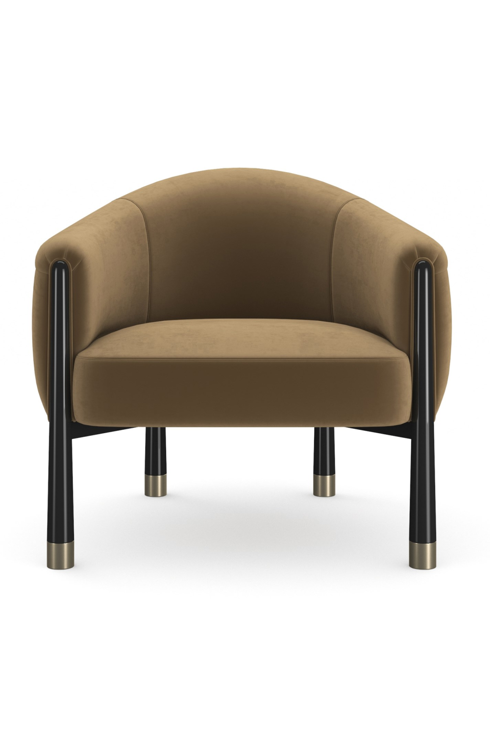 Velvet Curved Accent Chair | Oroa.com
