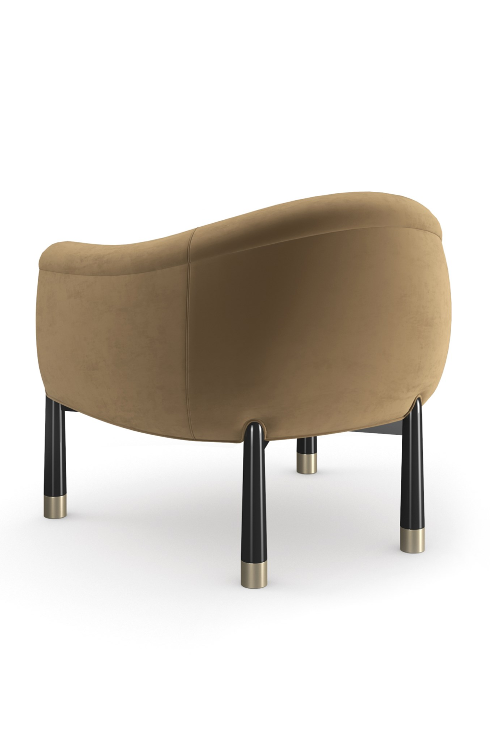 Velvet Curved Accent Chair | Caracole Baton | Oroa.com