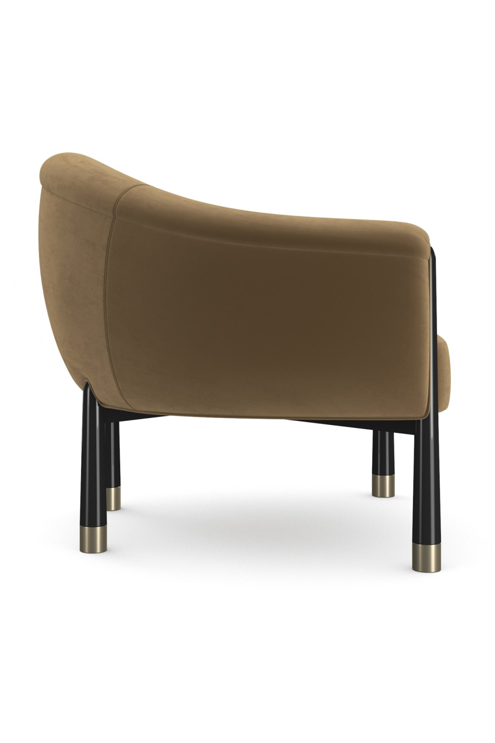 Velvet Curved Accent Chair | Oroa.com