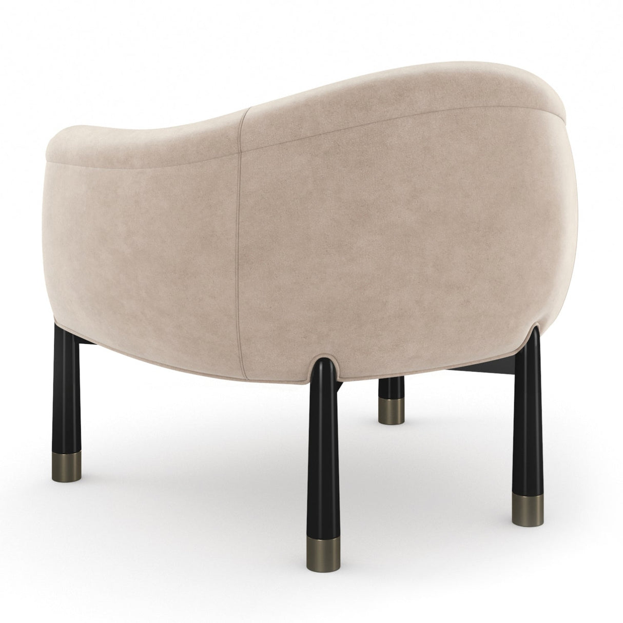Velvet Curved Accent Chair – Baton – alternate view 12