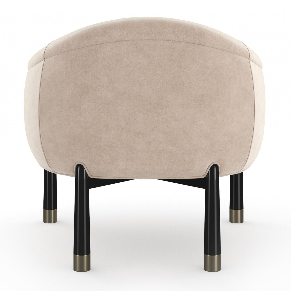 Velvet Curved Accent Chair | Oroa.com