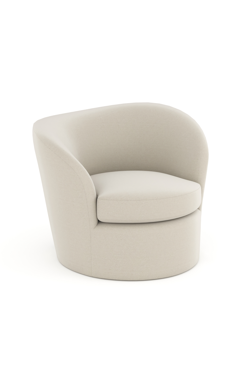 White Modern Swivel Chair | Caracole Quasi | Oroa.com
