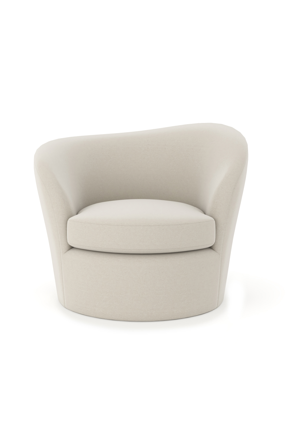 White Modern Swivel Chair | Caracole Quasi | Oroa.com