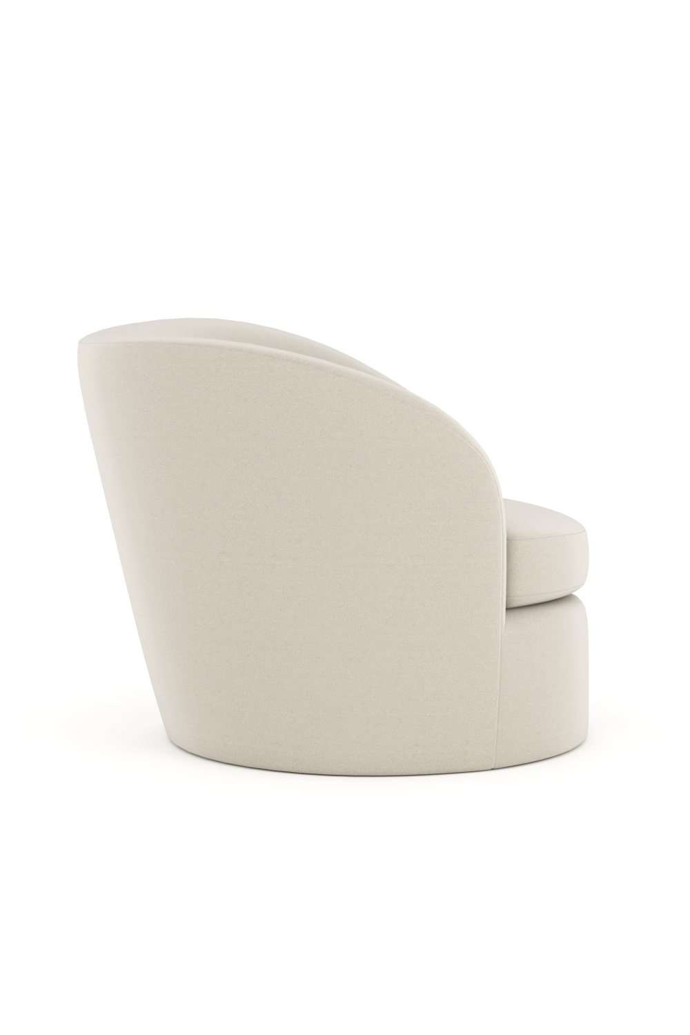 White Modern Swivel Chair | Caracole Quasi | Oroa.com