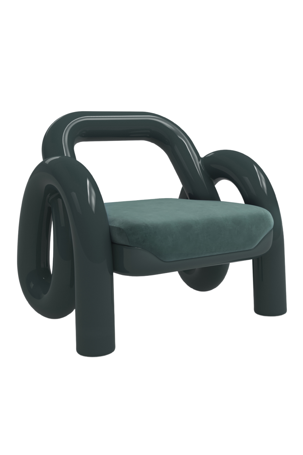 Glossy Twisted Accent Chair | Caracole Gelee | Oroa.com