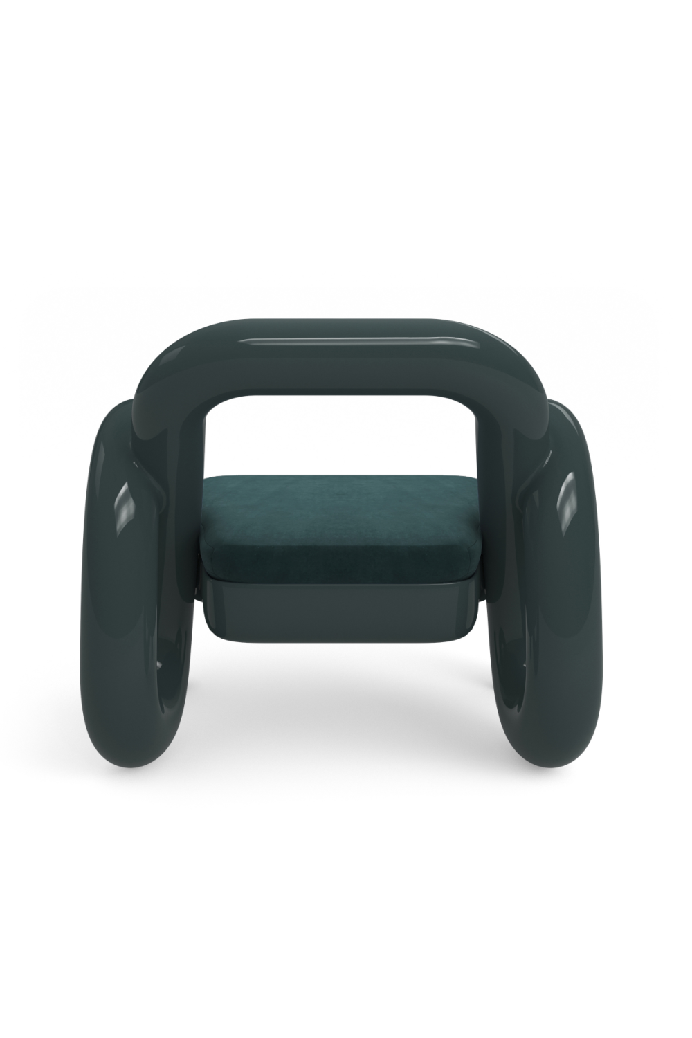 Glossy Twisted Accent Chair | Caracole Gelee | Oroa.com