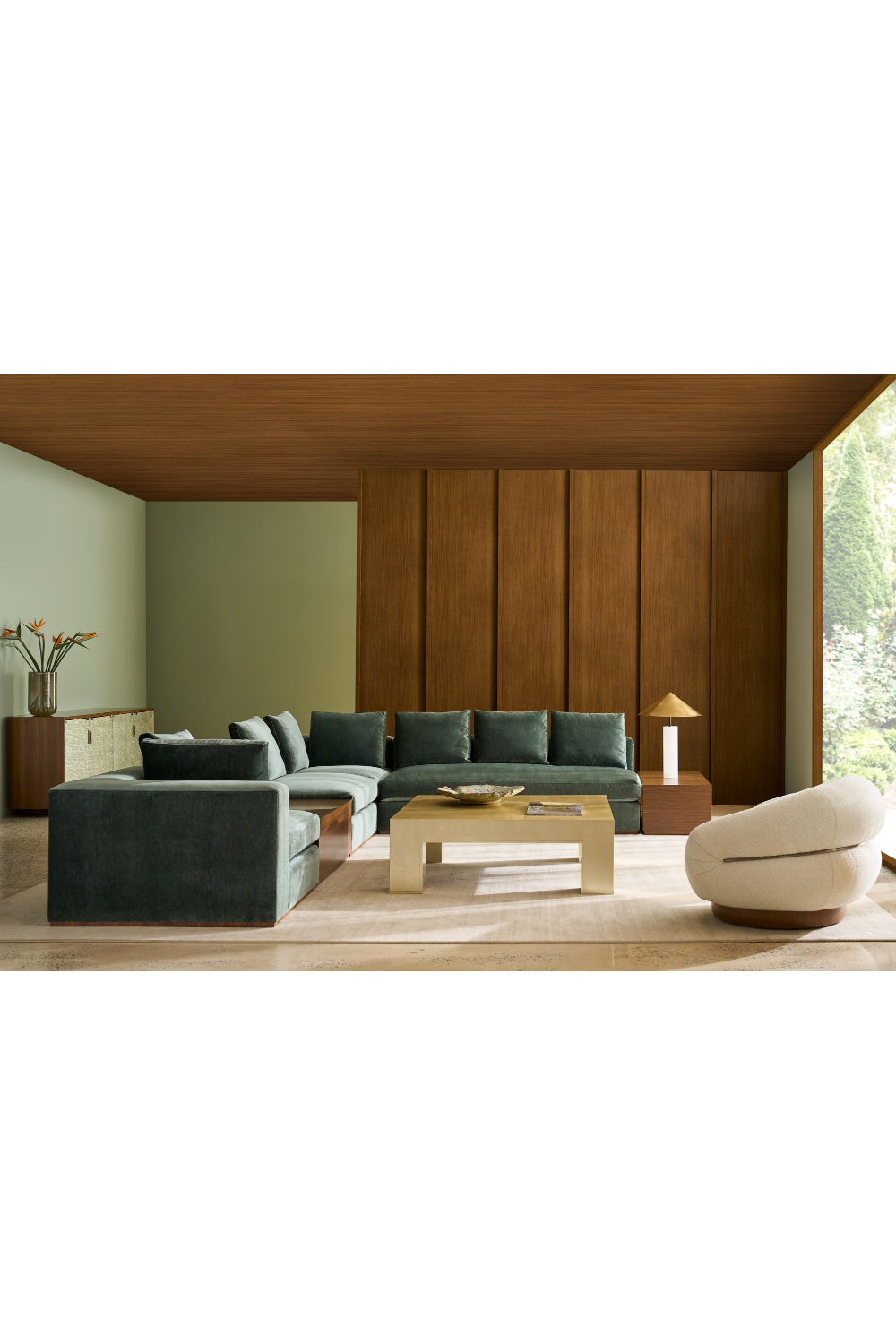 Black Upholstered Modular Sofa | Caracole Bello | Oroa.com