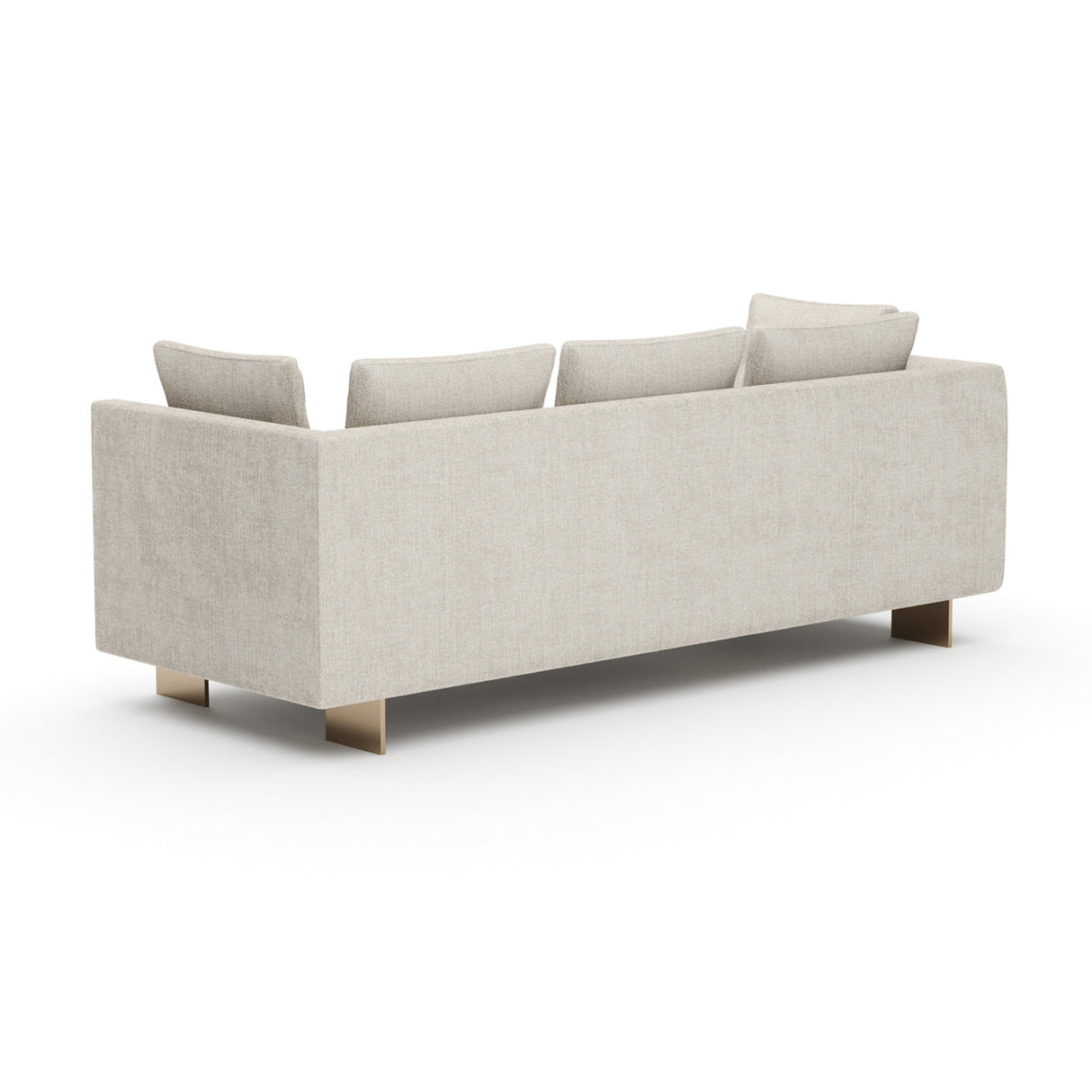 White Chenille Sofa – Altura – rear view