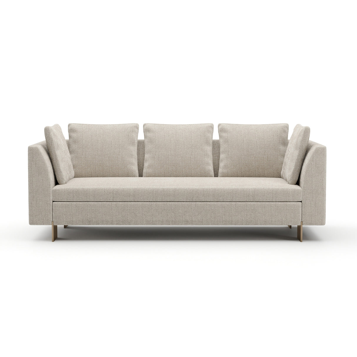 White Chenille Sofa – Altura – front view