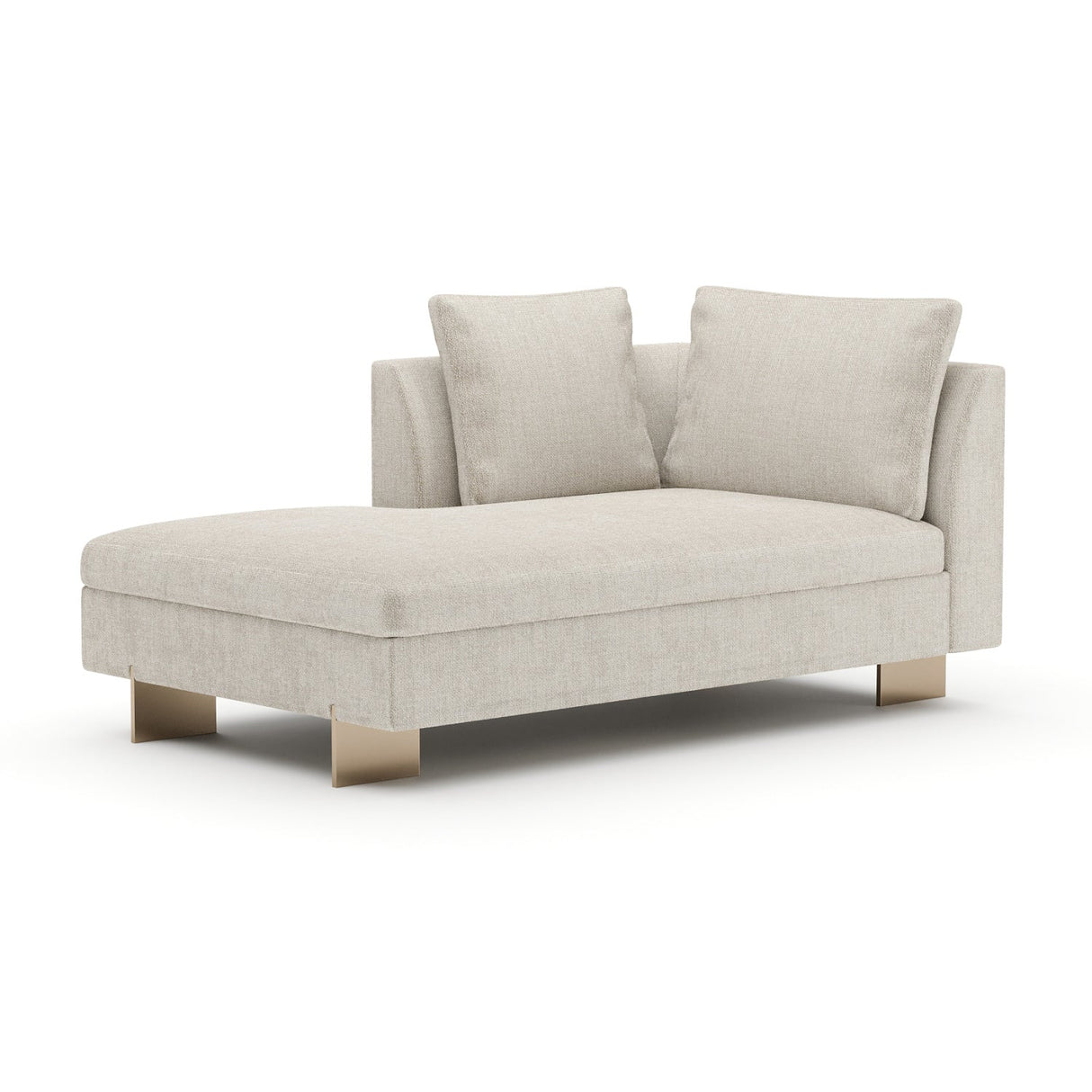 White Chenille Chaise Lounge – Altura – alternate view 9