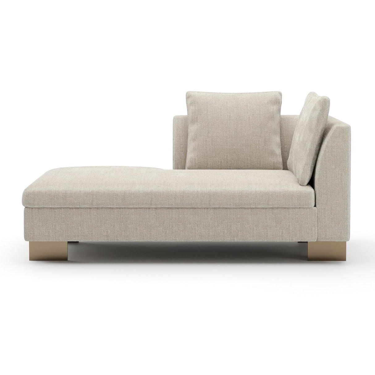 White Chenille Chaise Lounge – Altura – alternate view 7