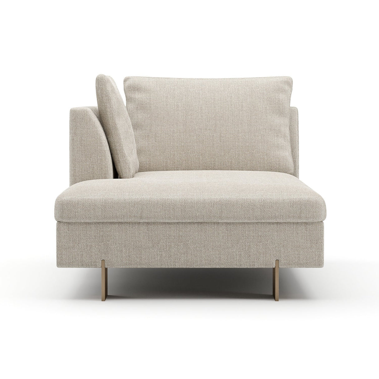 White Chenille Chaise Lounge – Altura – alternate view 12