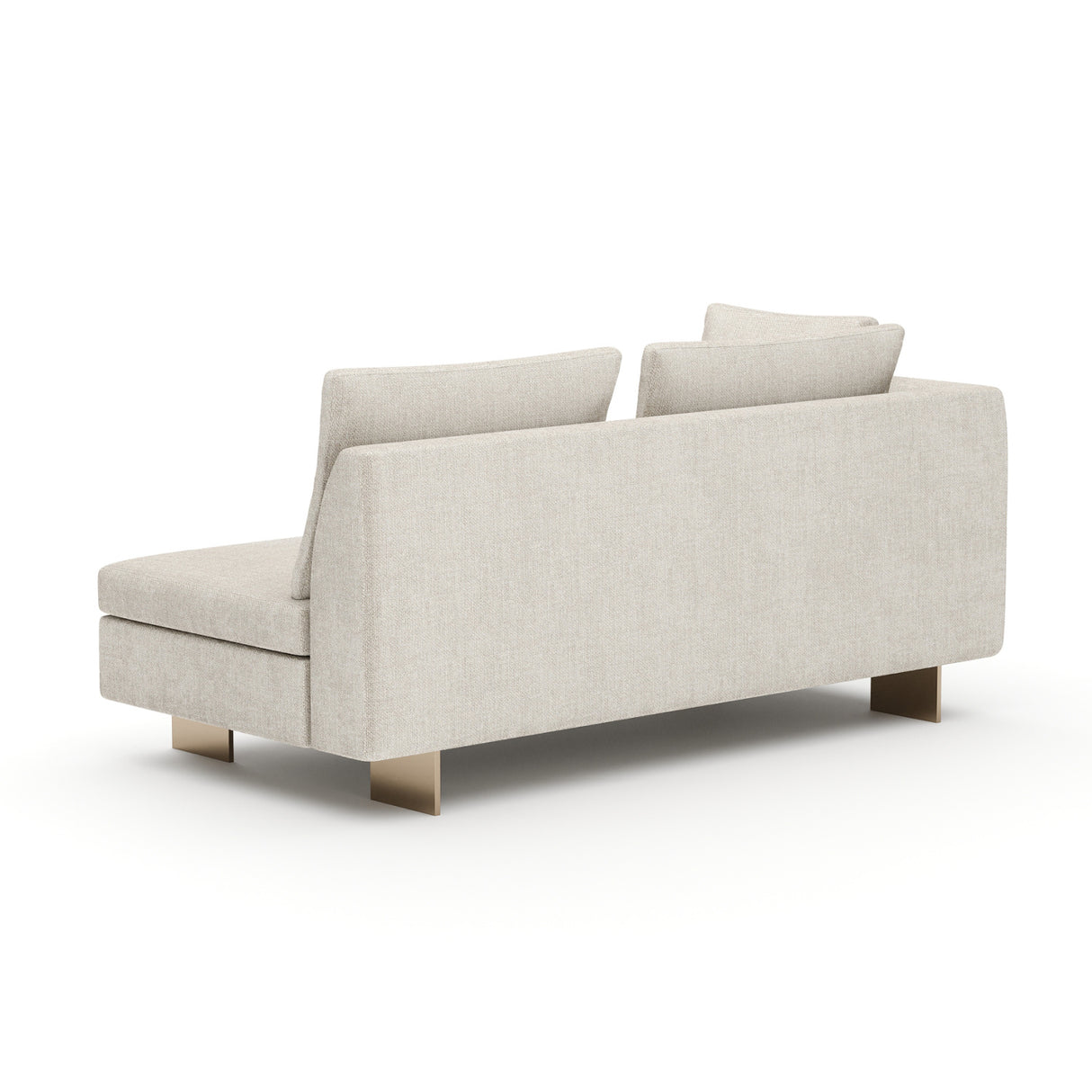 White Chenille Loveseat | Oroa.com