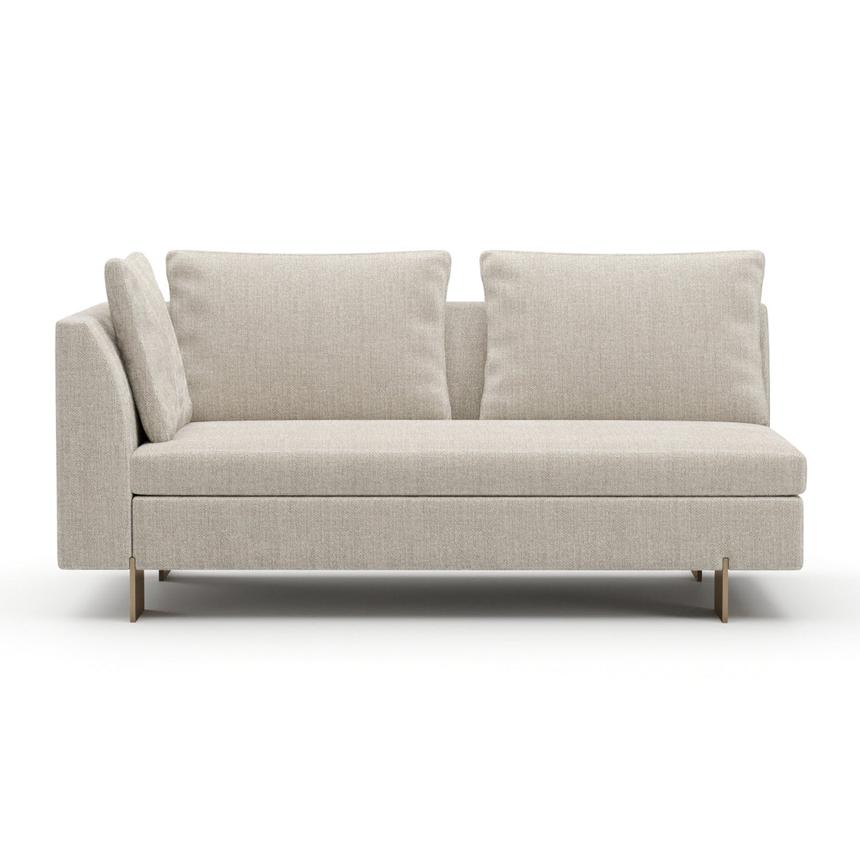 White Chenille Loveseat – Altura – alternate view 7