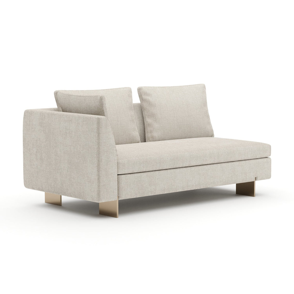 White Chenille Loveseat – Altura – alternate view 9