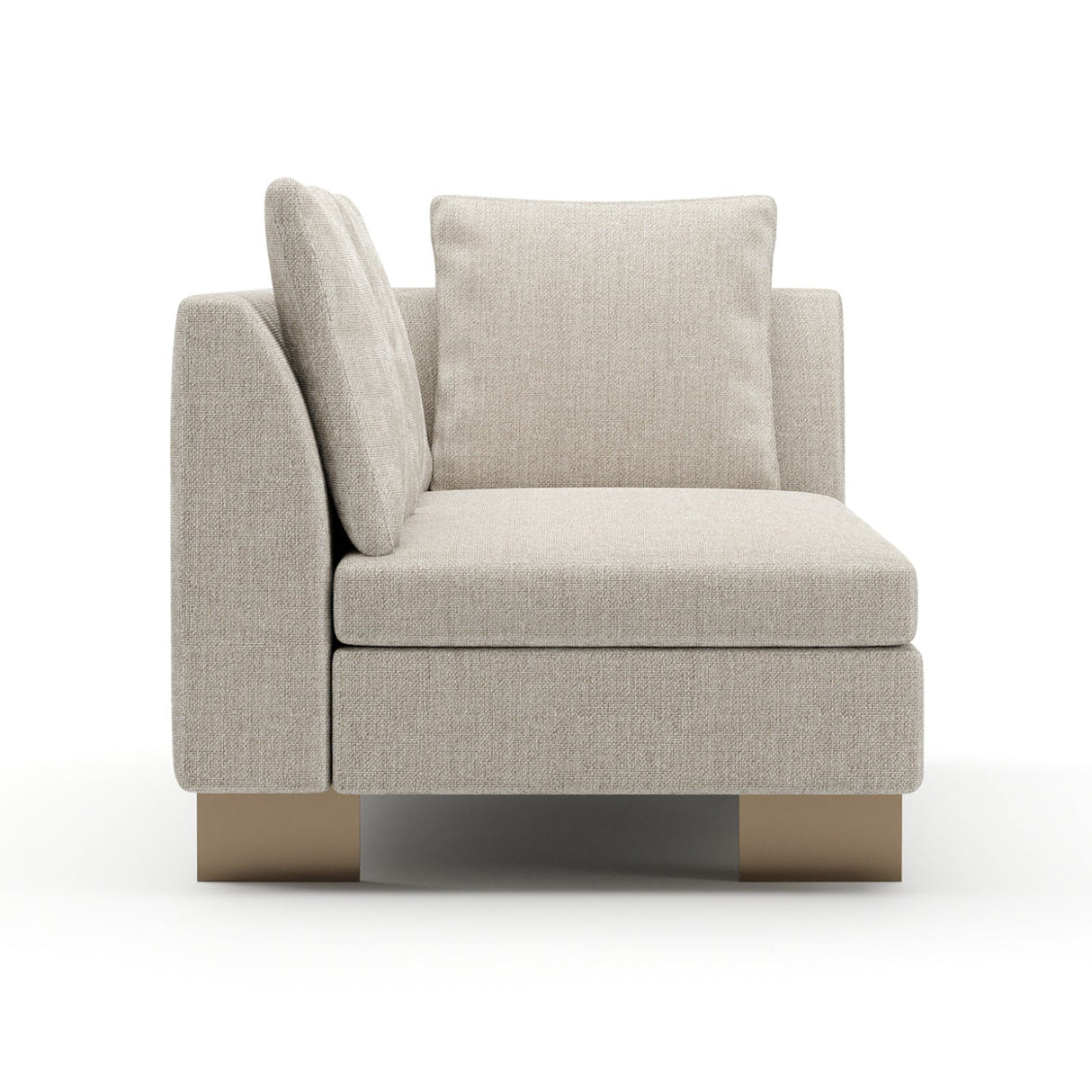 White Chenille Loveseat – Altura – alternate view 6