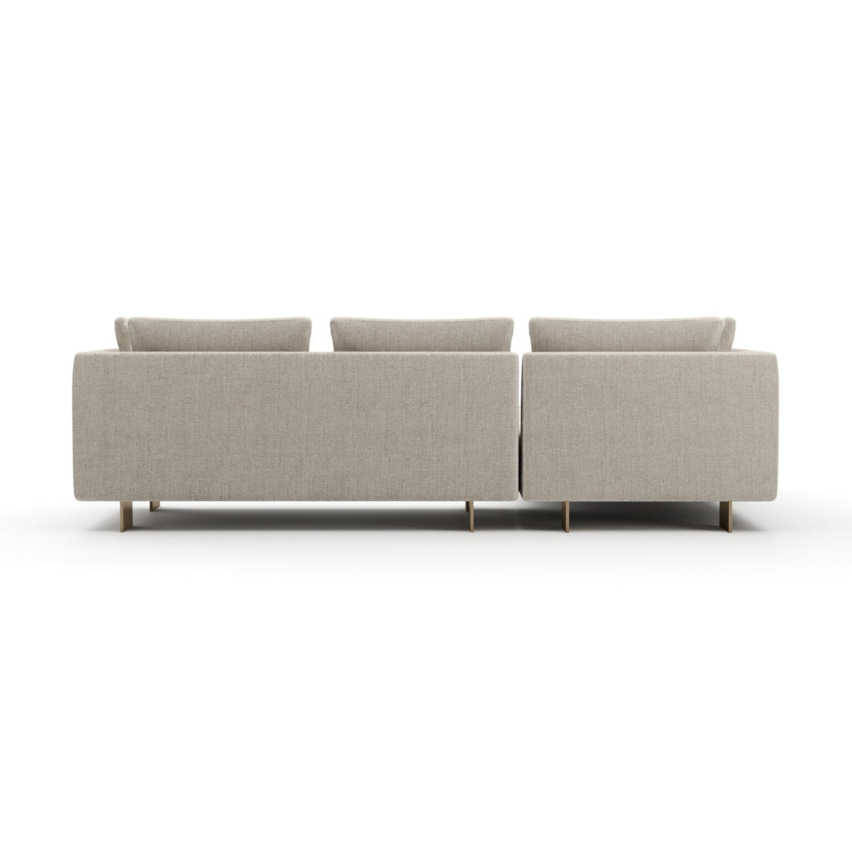 White Chenille Sofa with Chaise – Altura – alternate view 10