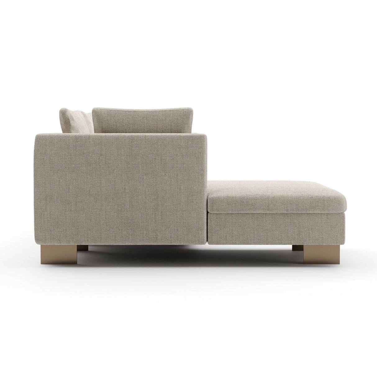 White Chenille Sofa with Chaise – Altura – alternate view 12