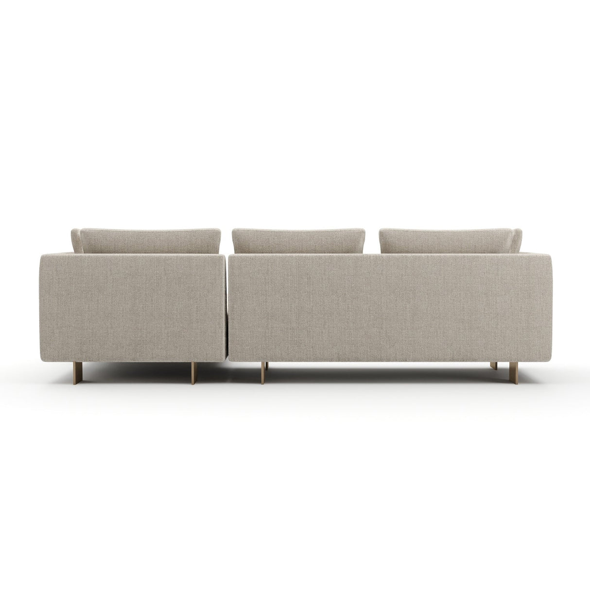 White Chenille Sofa with Chaise – Altura – alternate view 5