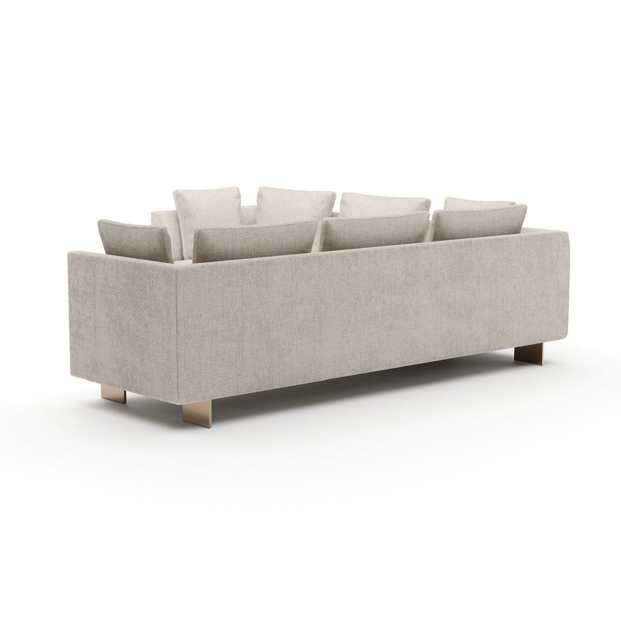 White Chenille Sectional Sofa L – Altura – alternate view 10
