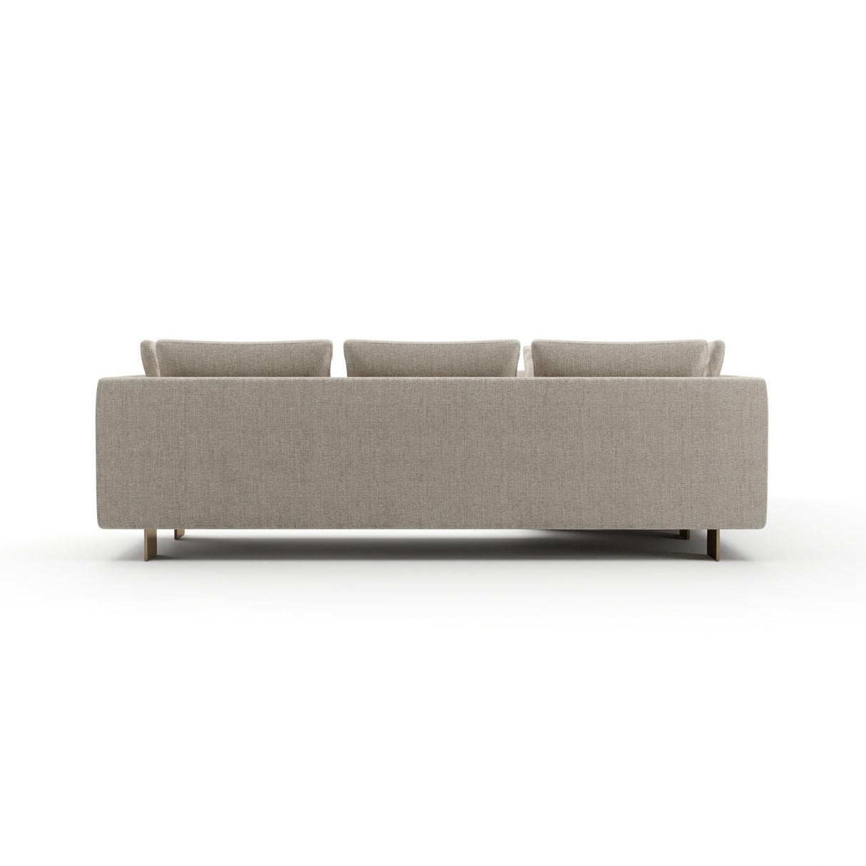 White Chenille Sectional Sofa L – Altura – alternate view 12