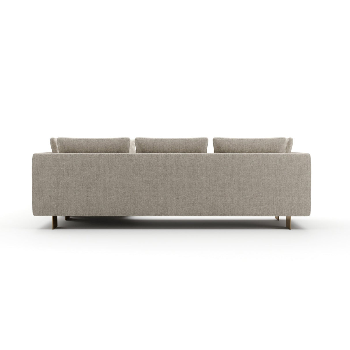 White Chenille Sectional Sofa L – Altura – alternate view 6