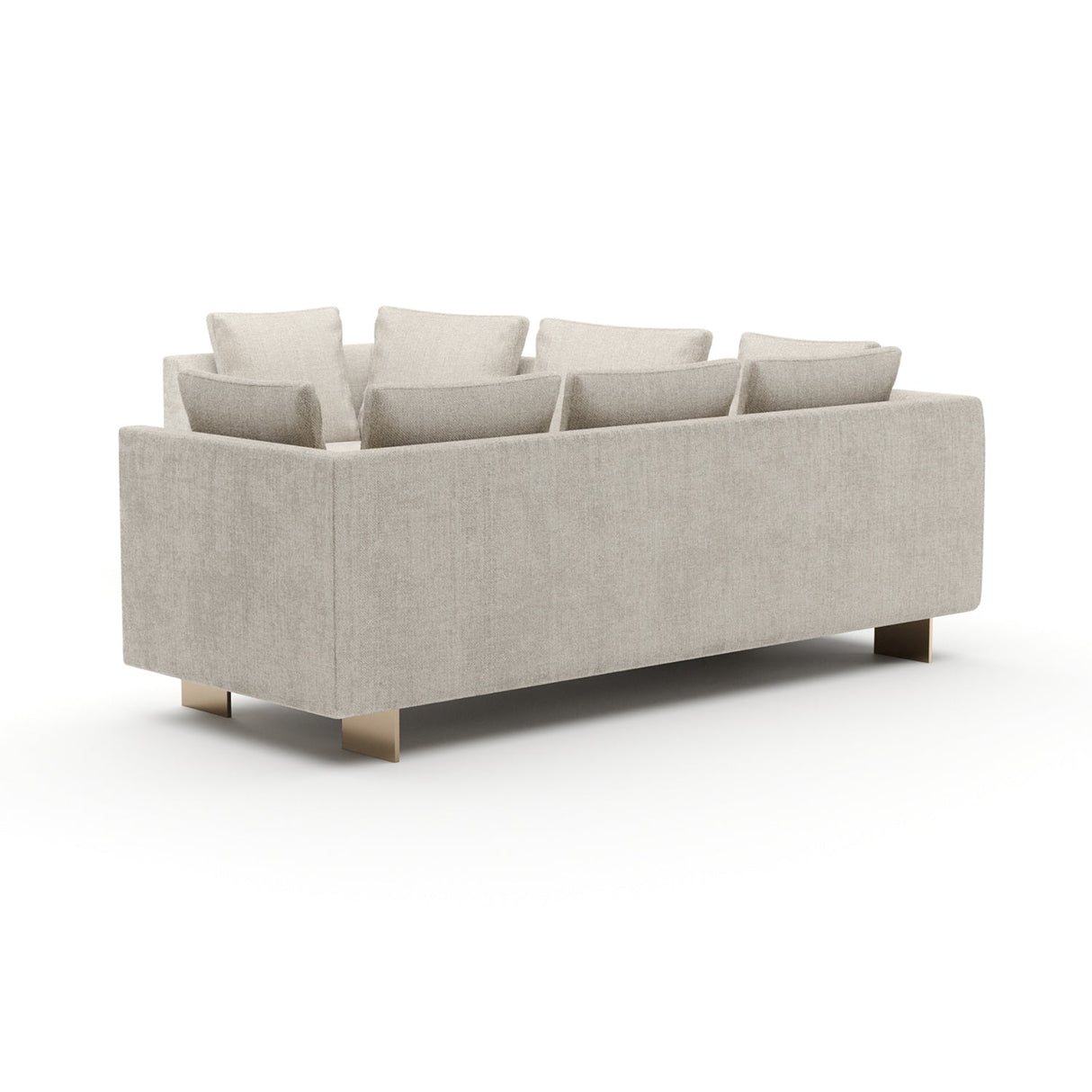 White Chenille Sectional Sofa S – Altura – alternate view 10