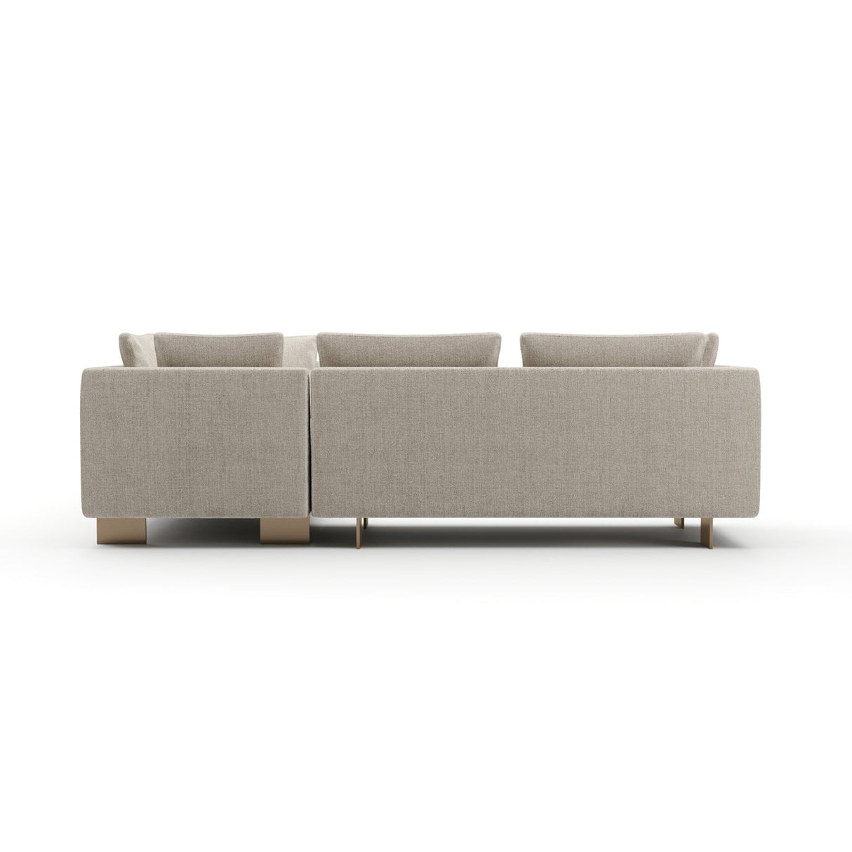 White Chenille Sectional Sofa S – Altura – alternate view 11