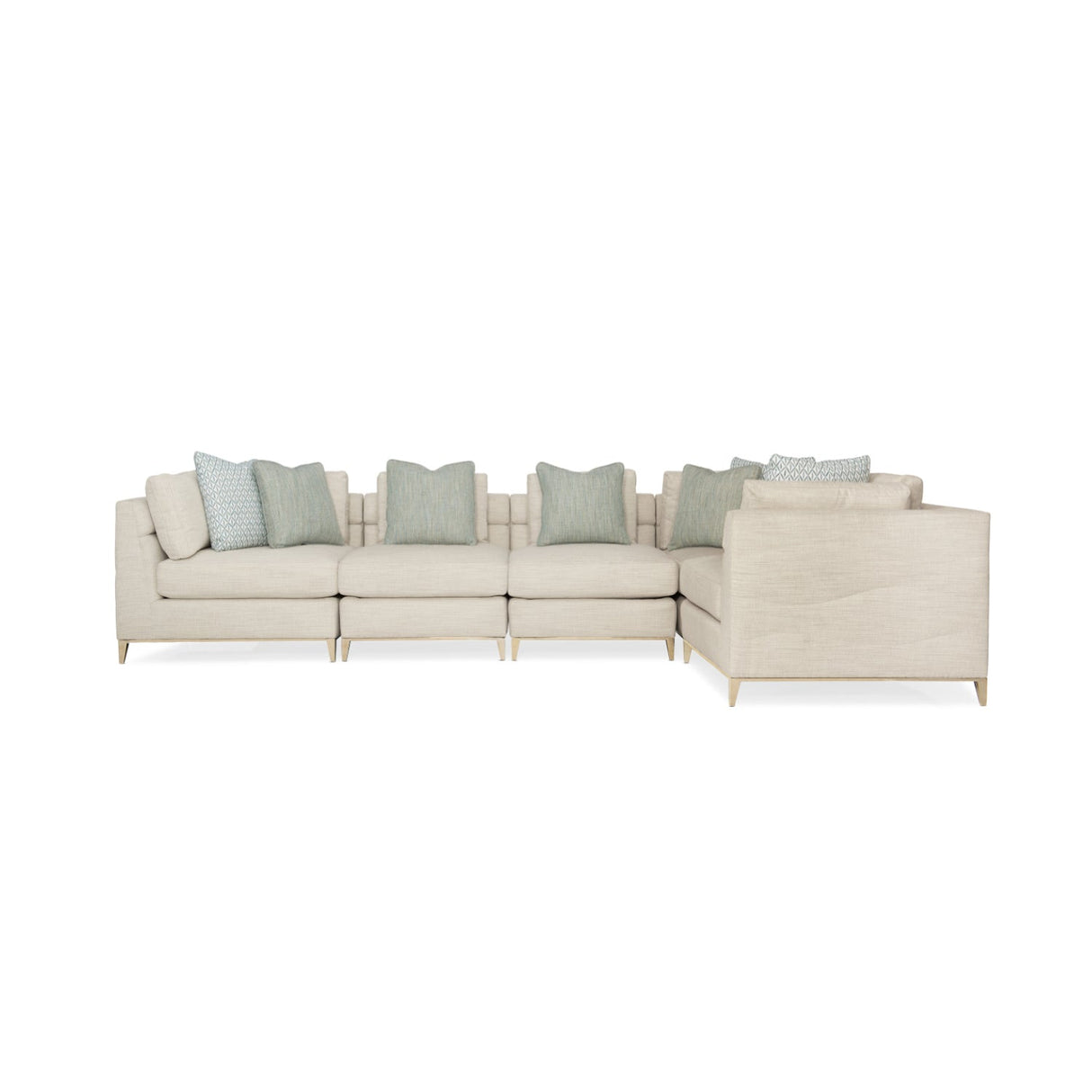 Wavy Quilted Armless Lounge Chair – Under Currents – alternate view 8