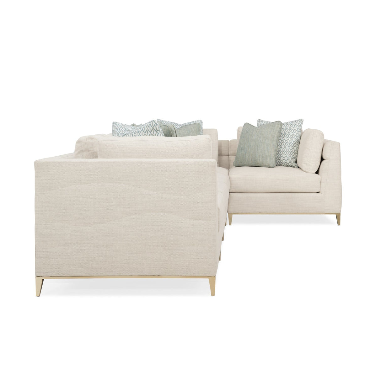 Wavy Quilted Armless Lounge Chair – Under Currents – alternate view 9