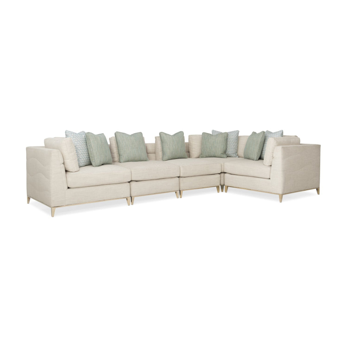 Wavy Quilted Armless Lounge Chair – Under Currents – alternate view 10