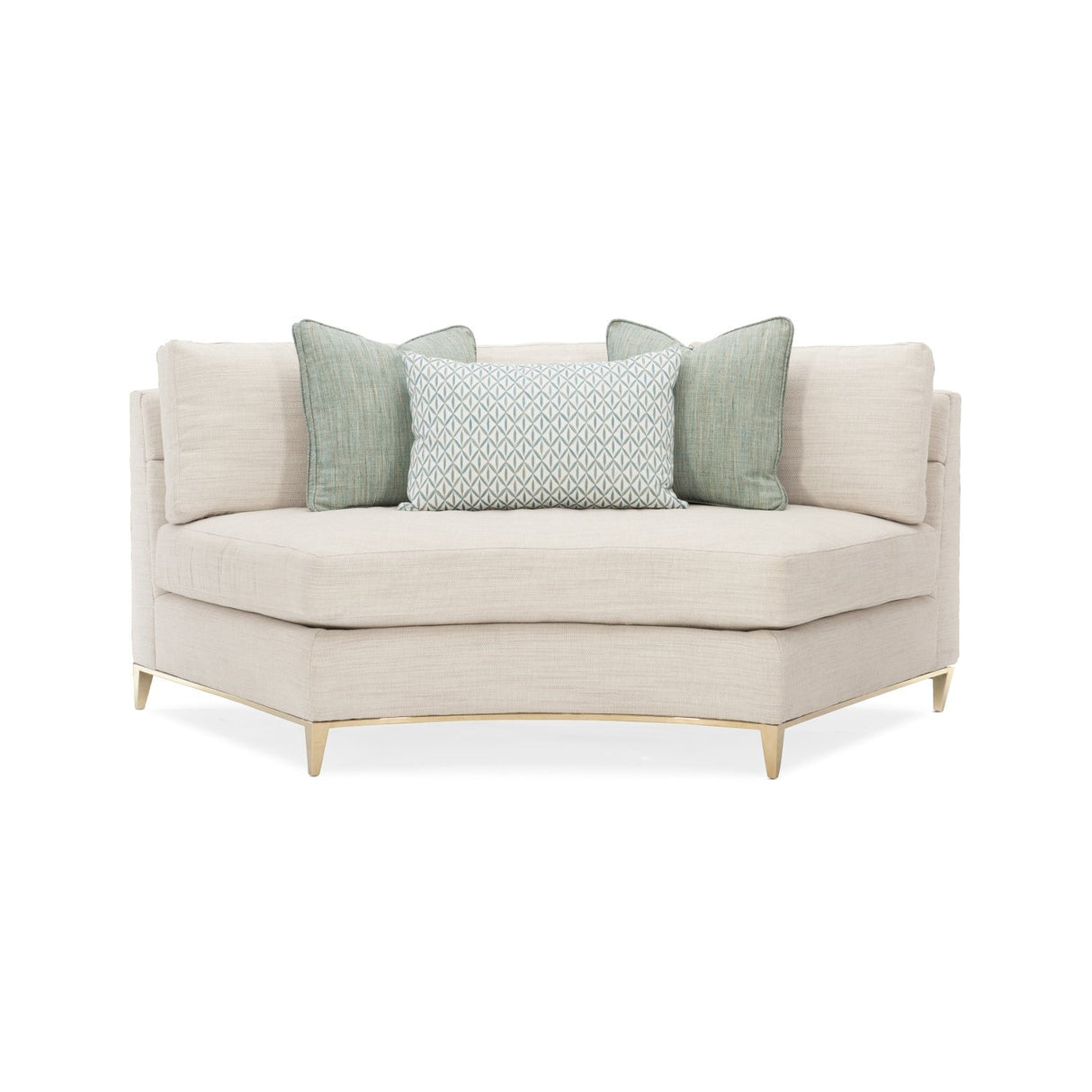 Wavy Quilted Sectional Sofa – Under Currents – front view