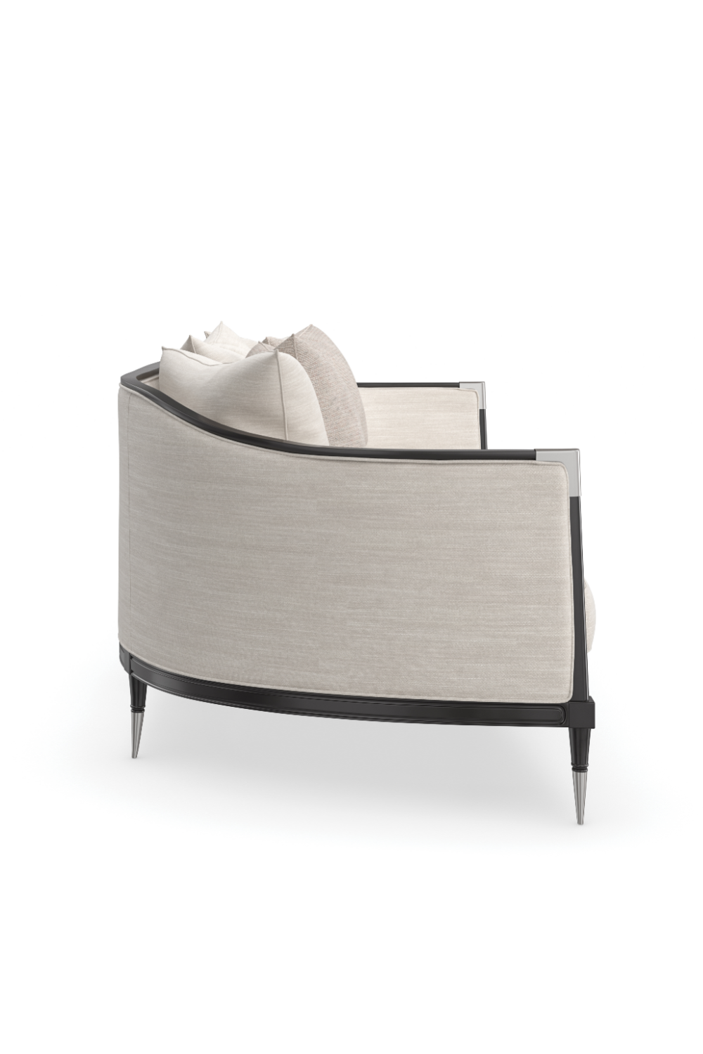 Ivory Linen Sofa – Splash Of Flash – rear view