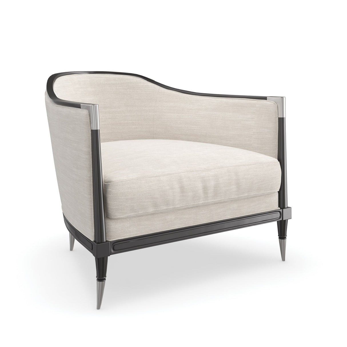 White Linen Lounge Linen – Splash of Flash – front view