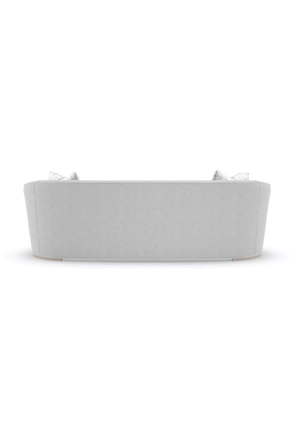 Light Gray Curved Sofa | Caracole Ahead Of The Curve | Oroa.com