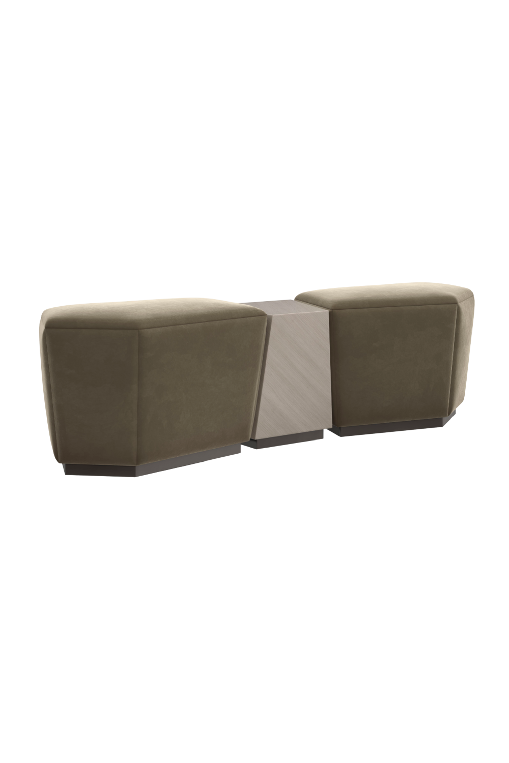 Mohair Storage Ottoman | Caracole Pollux | Oroa.com