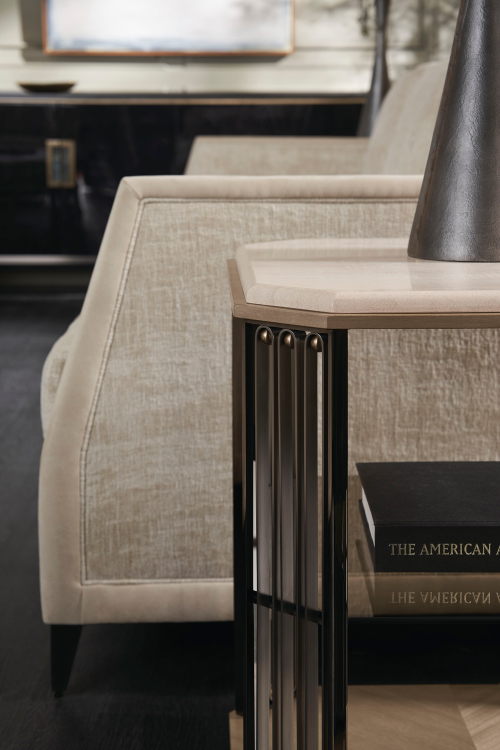 Cream Chenille Sofa | Caracole Limitless | Oroatrade.com