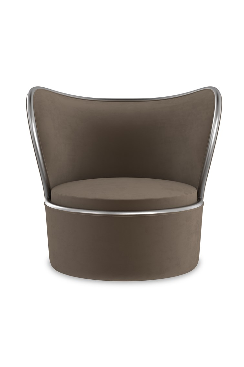 Dark Taupe Swivel Chair | Caracole Mariposa | Oroa.com