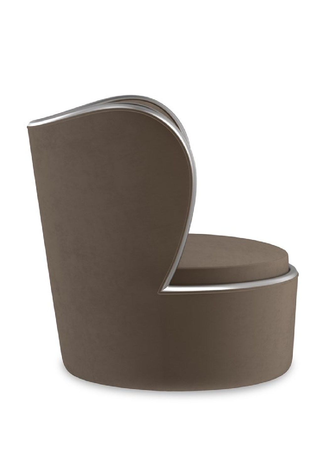 Dark Taupe Swivel Chair | Caracole Mariposa | Oroa.com
