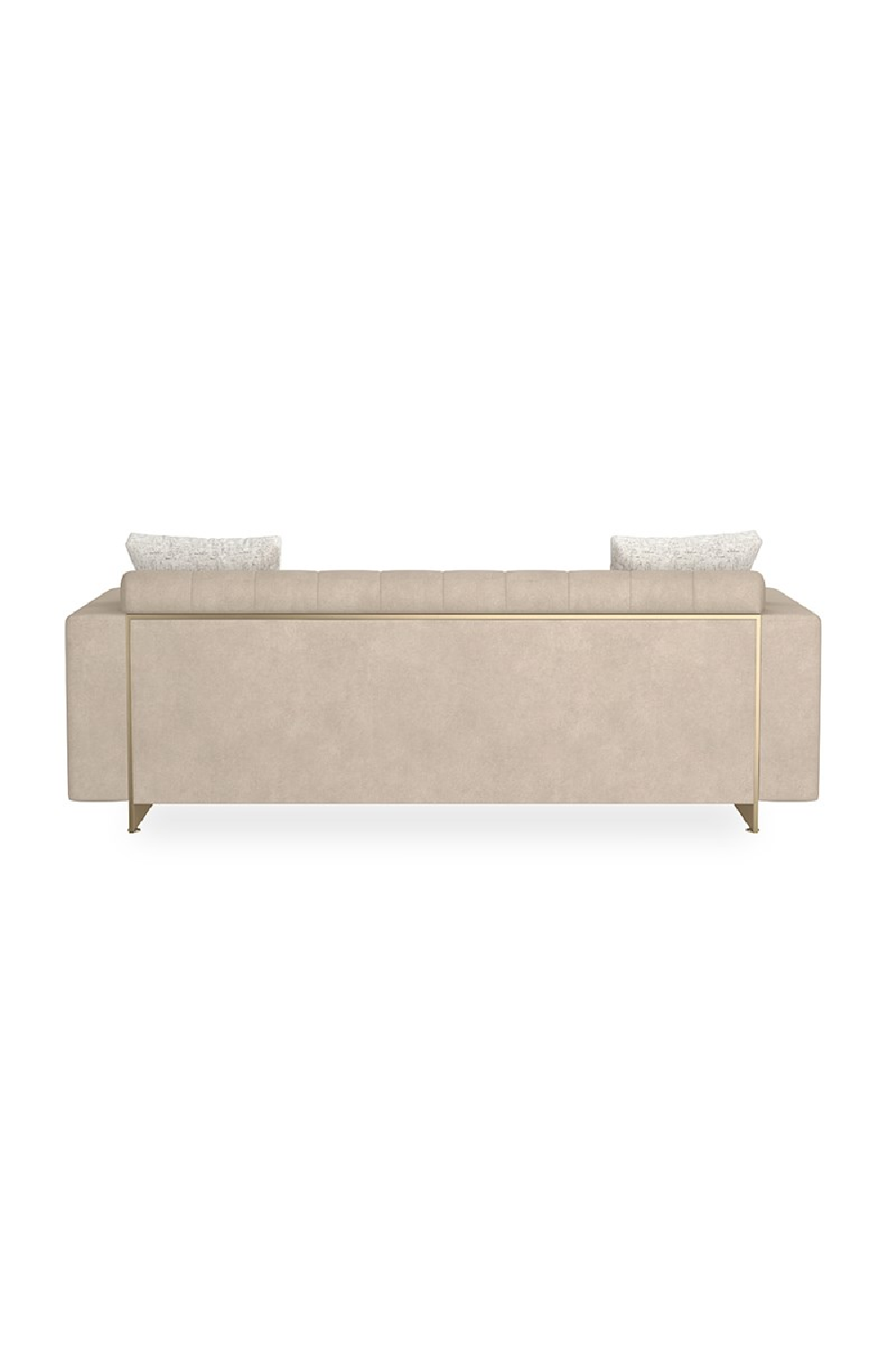 Cream Channel-Tufted Sofa | Caracole Well Balanced | Oroa.com