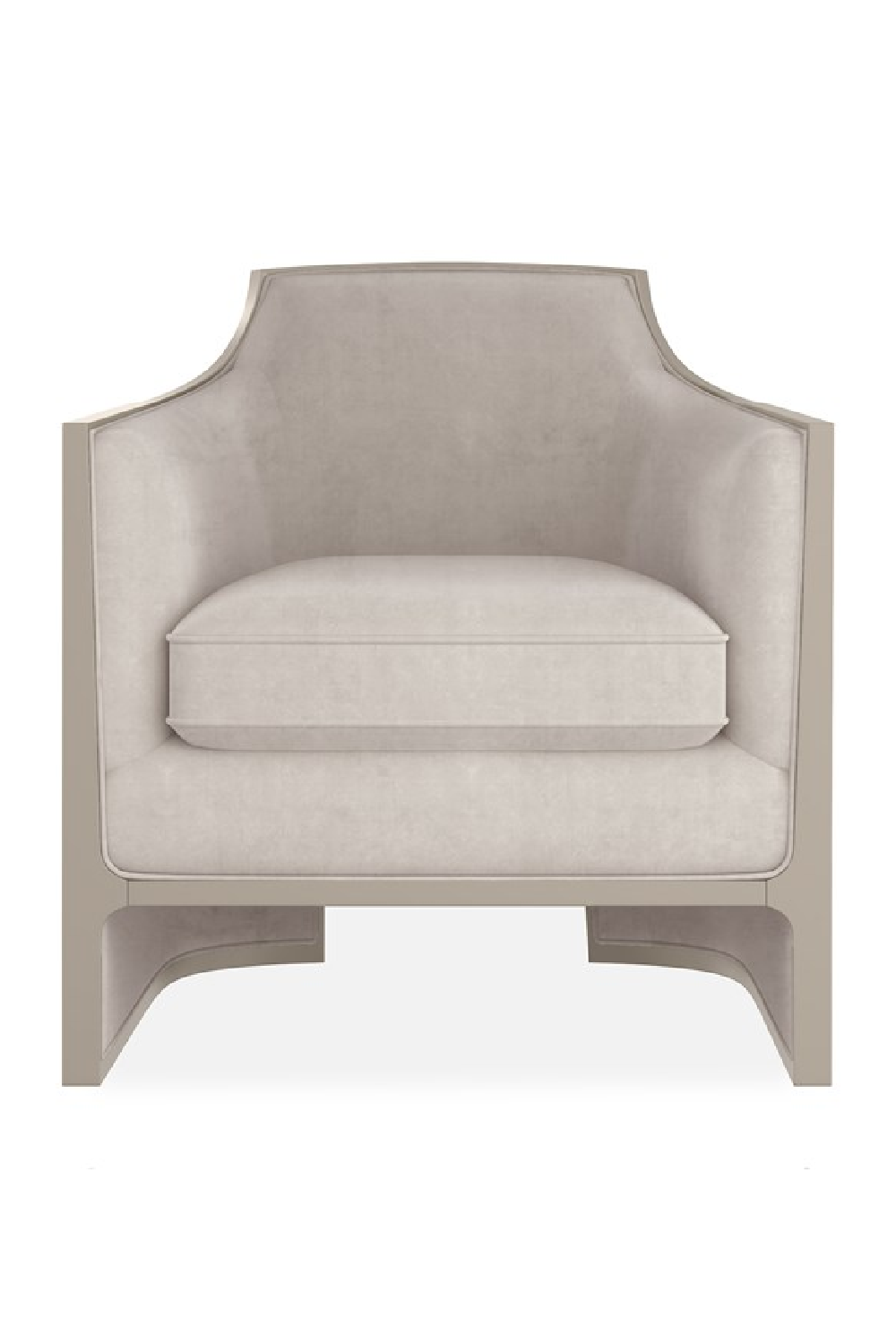 Velvet Angular Lounge Chair | Caracole The Cat's Meow | Oroa.com