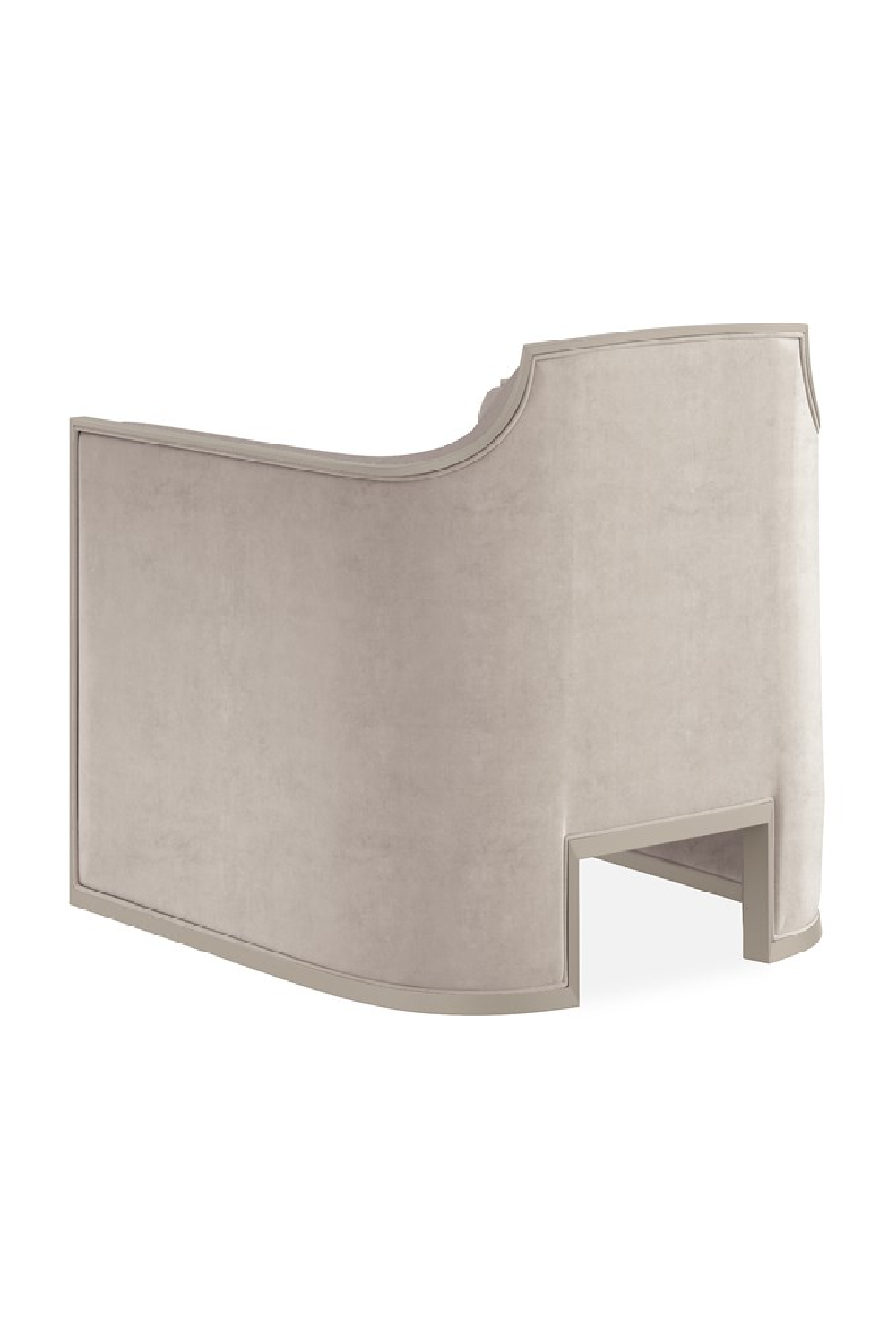 Velvet Angular Lounge Chair | Caracole The Cat's Meow | Oroa.com