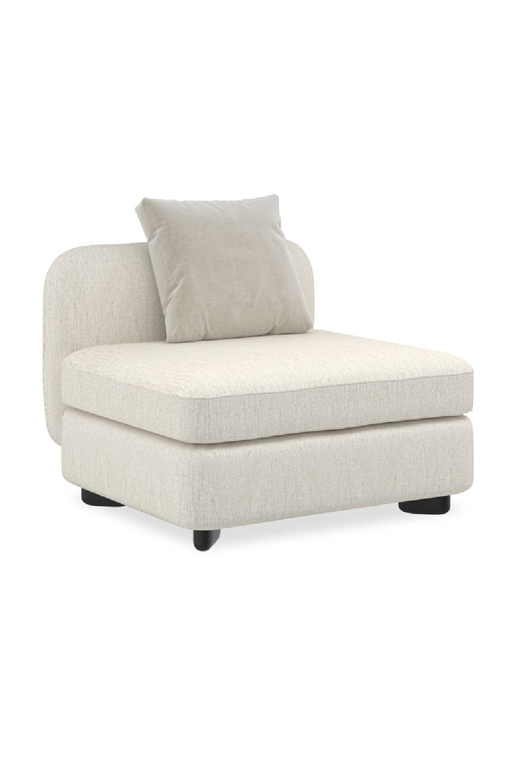 Ivory Linen Sectional Chair | Caracole Lumi | Oroa.com