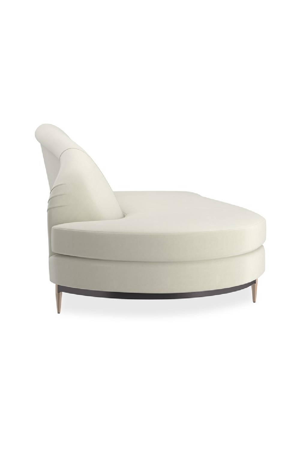 White Velvet Sectional Sofa | Caracole Three's Company | Oroa.com