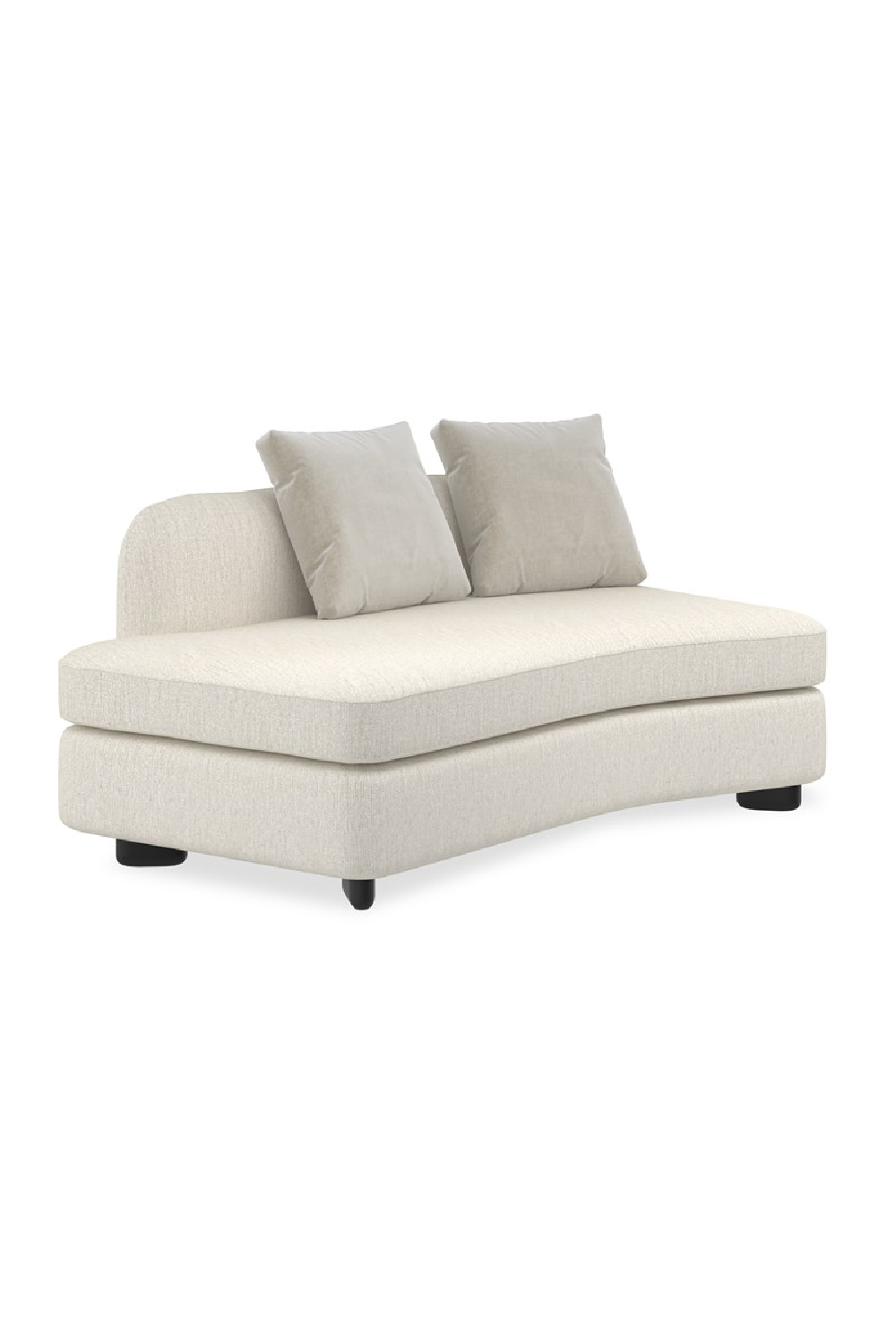 Ivory Linen Sectional Chair | Caracole Lumi | Oroa.com