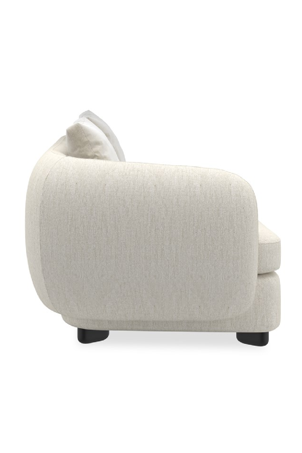 Ivory Linen Sectional Chair | Caracole Lumi | Oroa.com