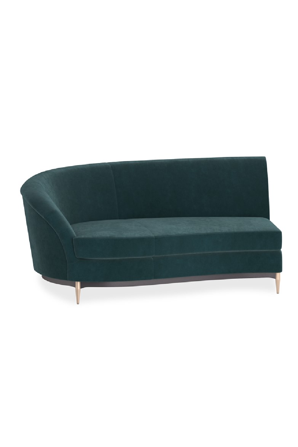 Green Velvet Sectional Sofa | Caracole Three's Company | Oroa.com