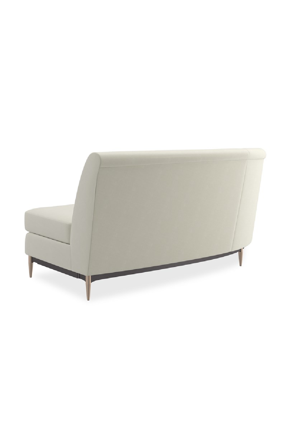 White Velvet Sectional Sofa | Caracole Three's Company | Oroa.com