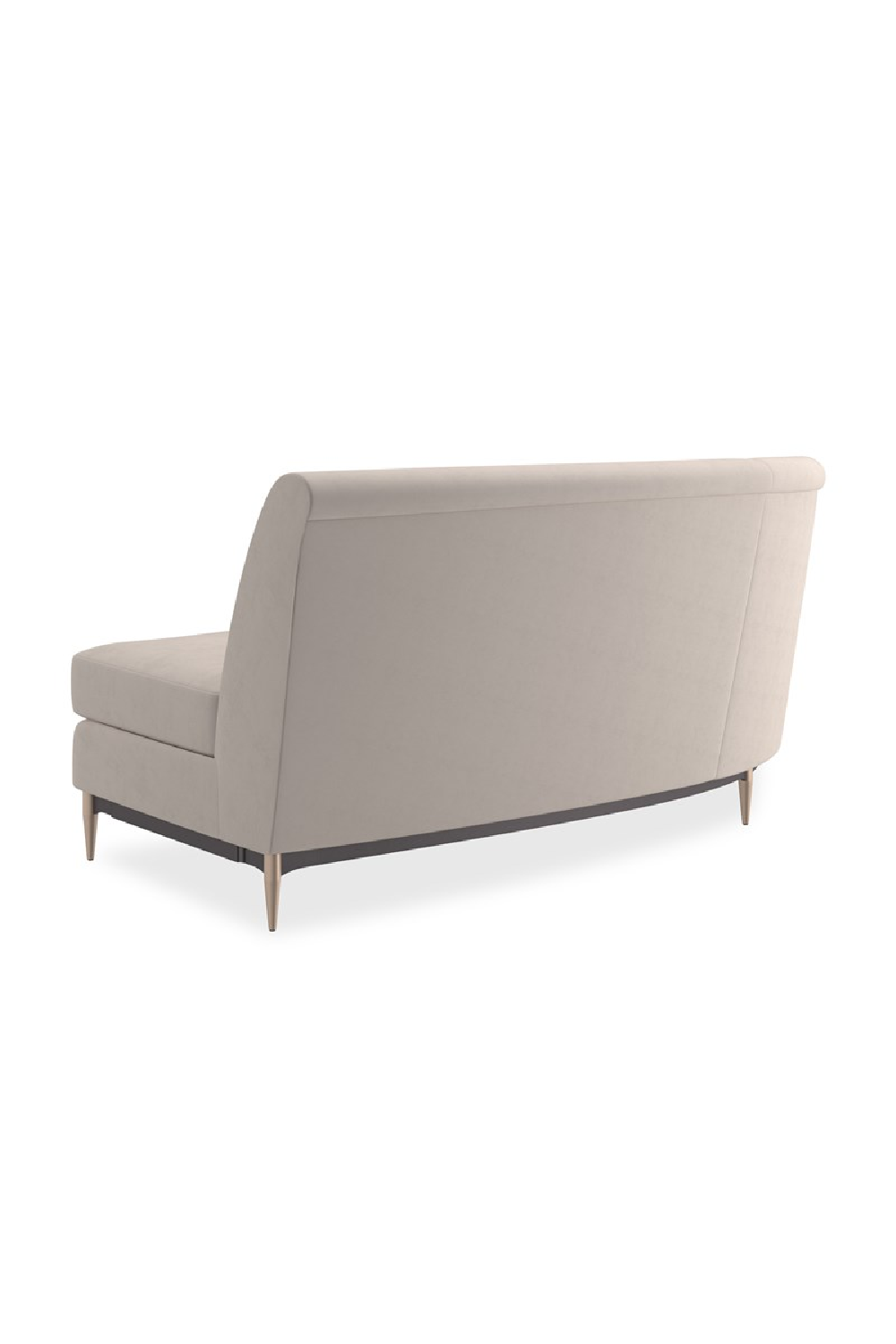 Beige Velvet Sectional Sofa | Caracole Three's Company | Oroa.com