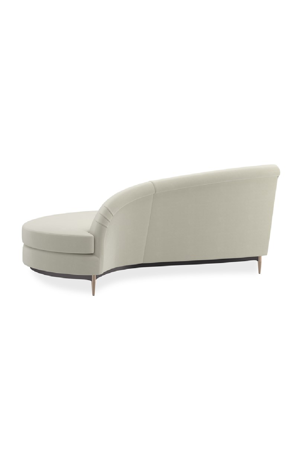 White Velvet Sectional Sofa | Caracole Three's Company | Oroa.com